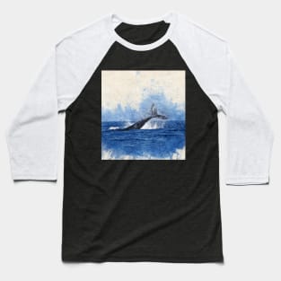 Whale Painting Baseball T-Shirt